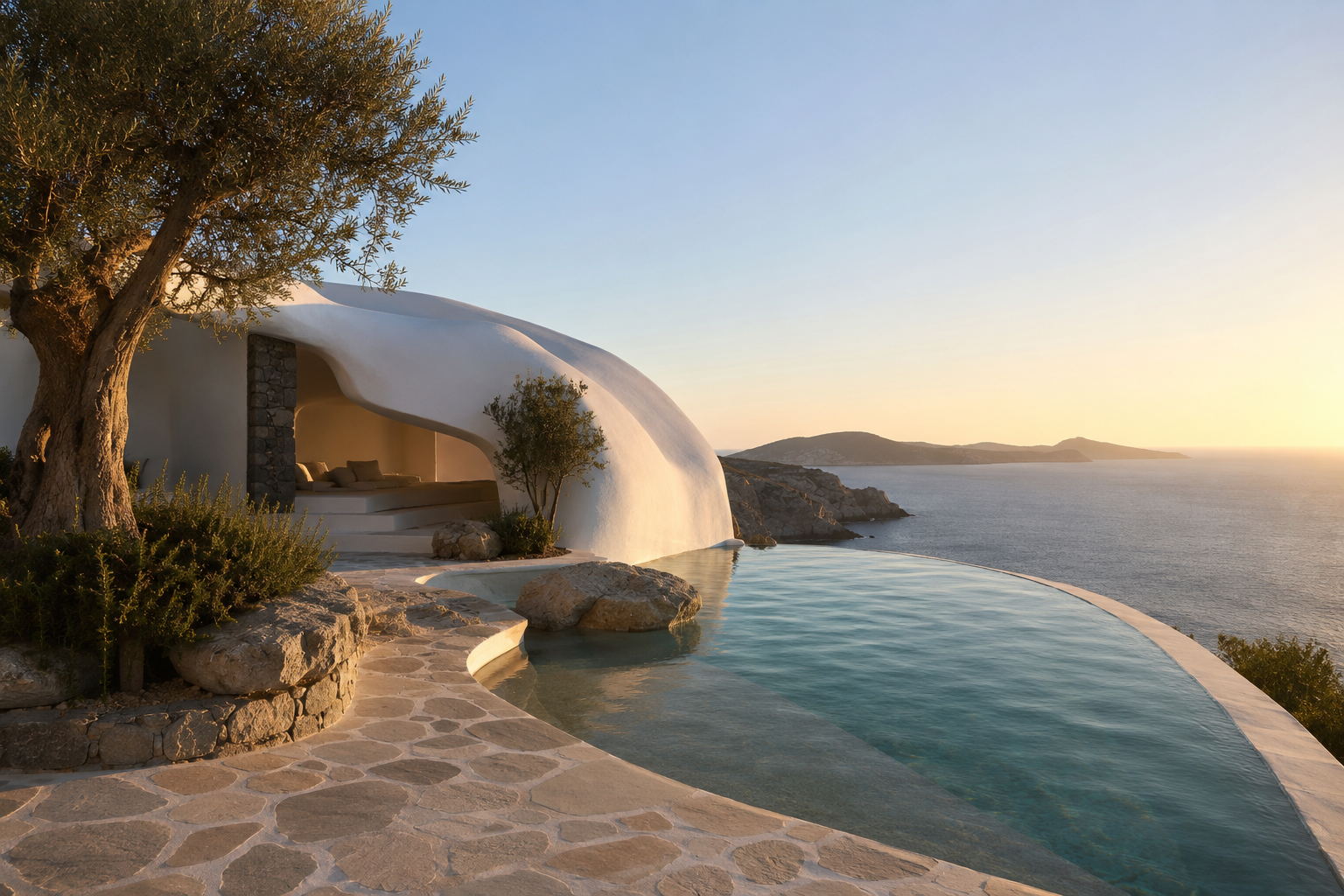 Wellness villas of the world — Mediterranean cliffside longevity residence