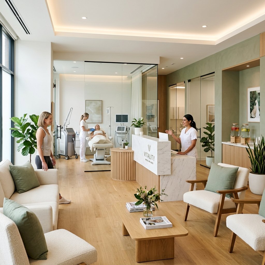 Modern medical wellness clinic interior
