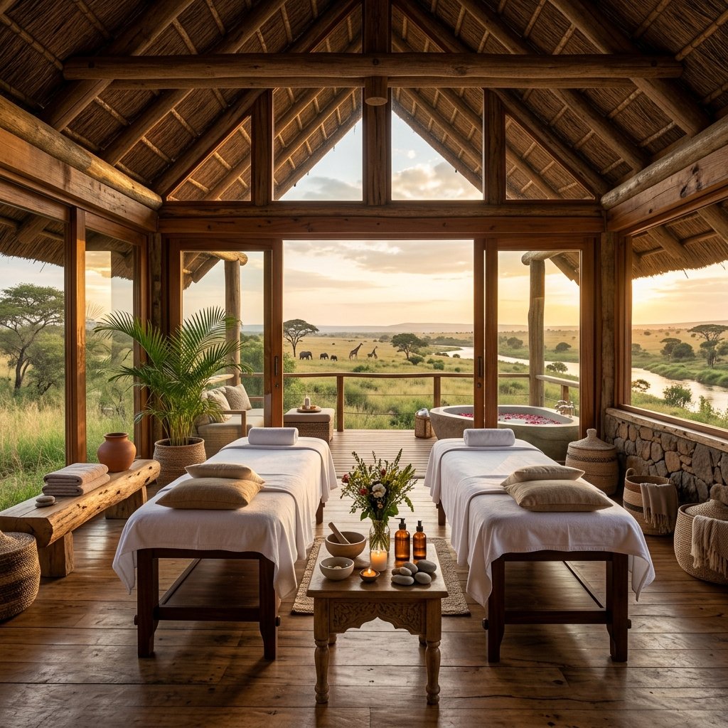 Private wellness suite in a luxury Seychelles island villa