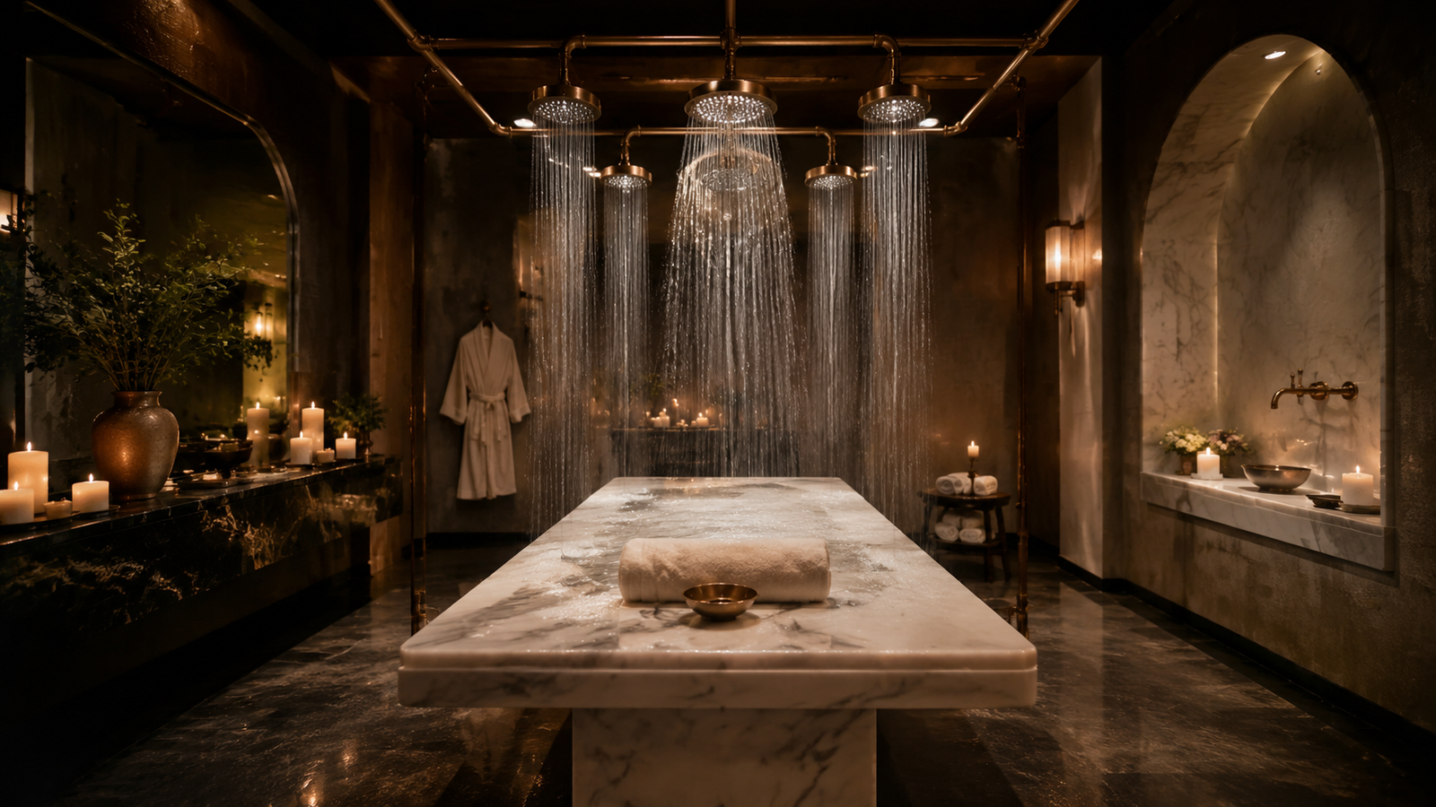 Vichy hydrotherapy shower — luxury spa treatment