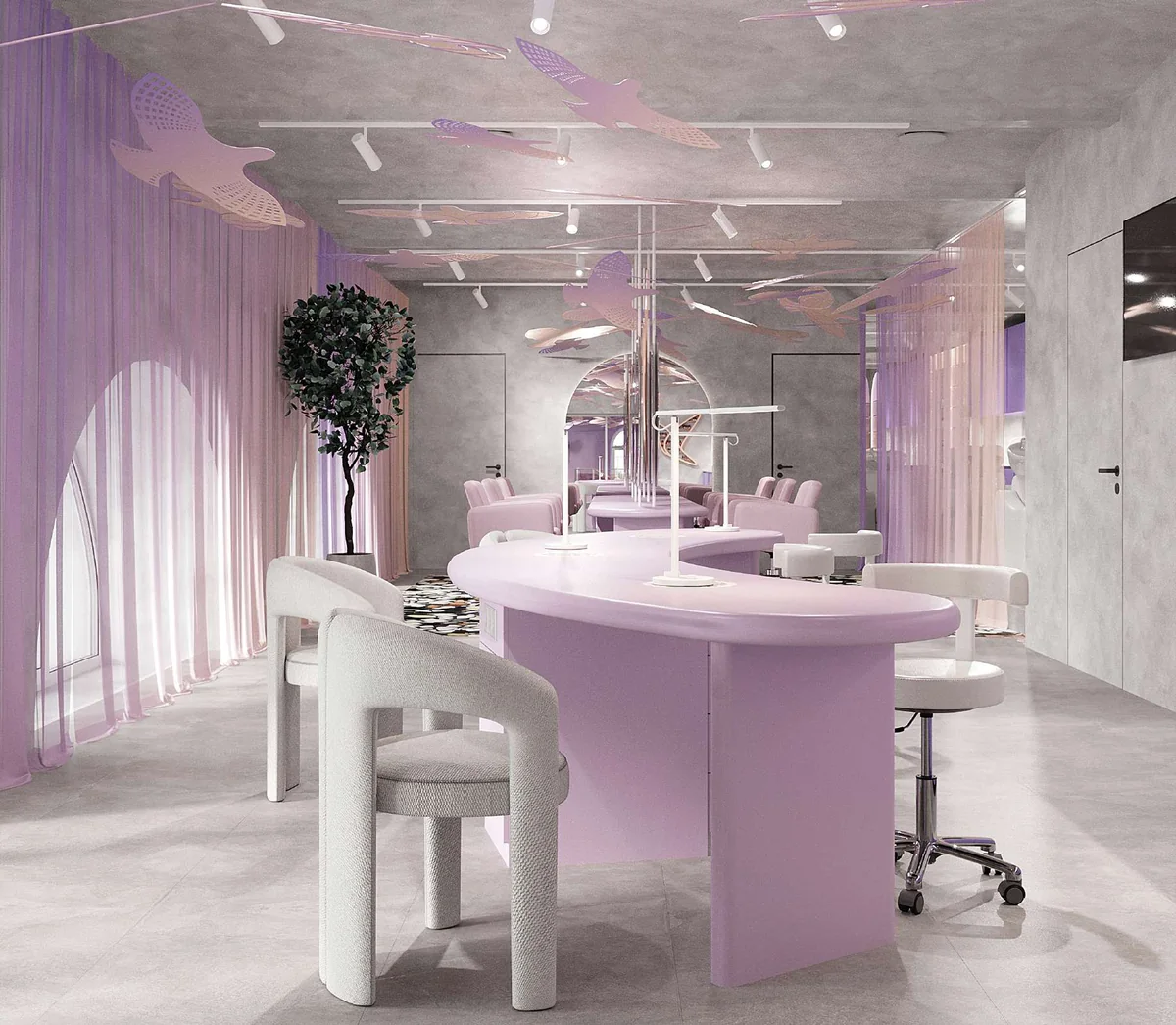 Formula 18 — beauty salon interior design, 400 m²