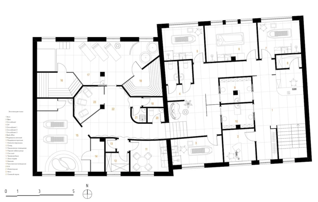 Zoned floor plan, Result Laboratory